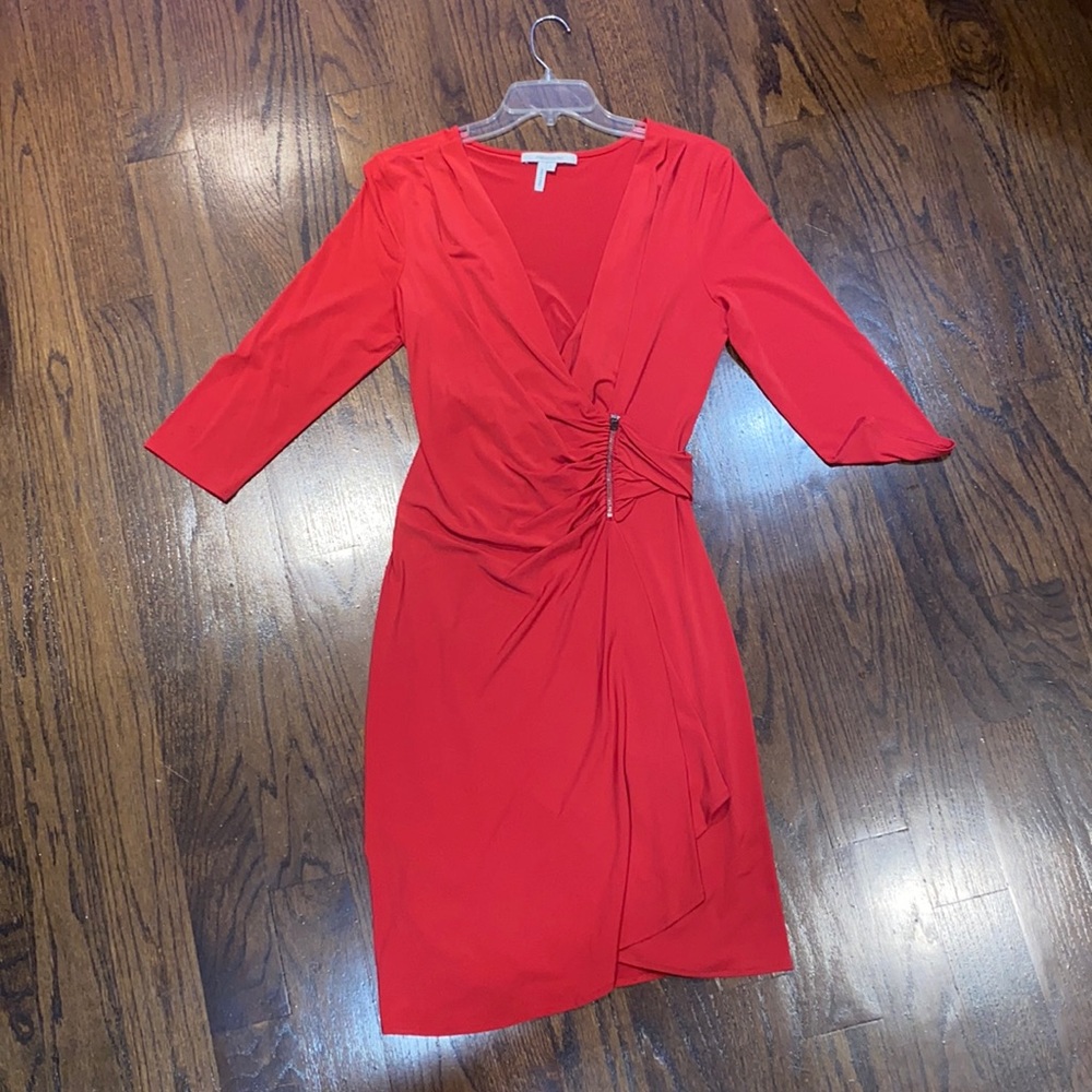 Red Long Sleeve Dress - LARGE